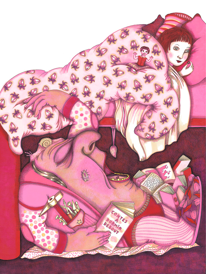 02_monstre - Illustration du livre Monstres malades, éditions Thierry Magnier 2004